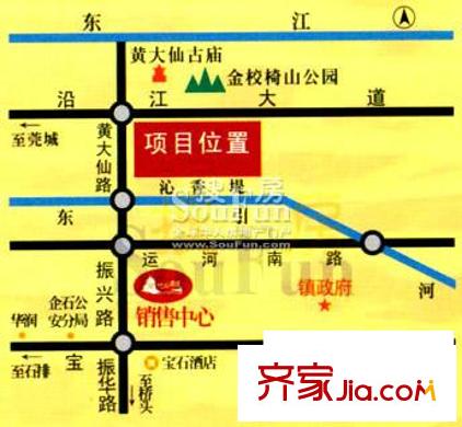 金椅豪園三期交通圖