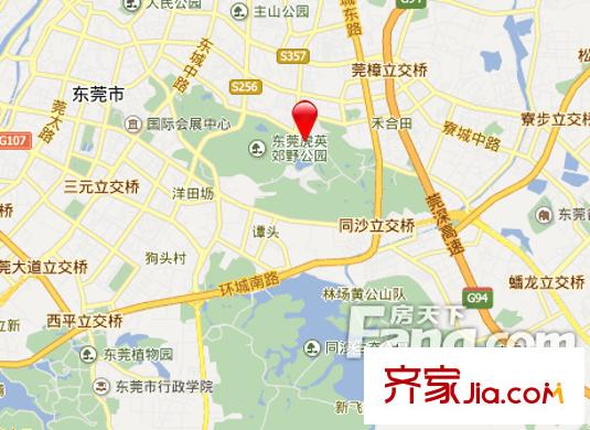 愉景花園別墅交通圖 