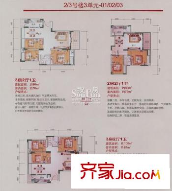 豐泰城   3室戶型圖