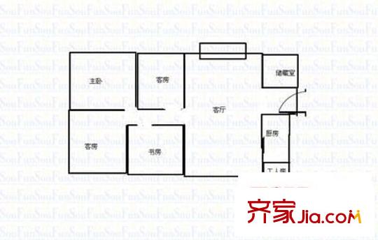 景湖藍(lán)郡 4室 戶型圖