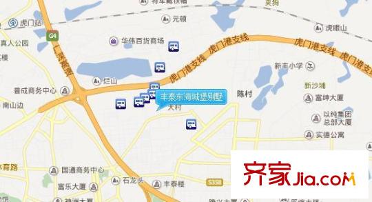 豐泰東海城堡別墅交通圖 