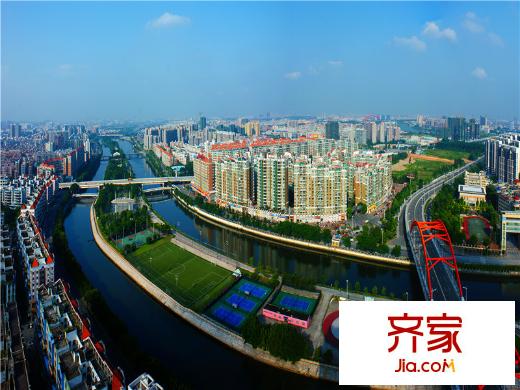江南第一城小區(qū)整體俯拍（2014-05-20）