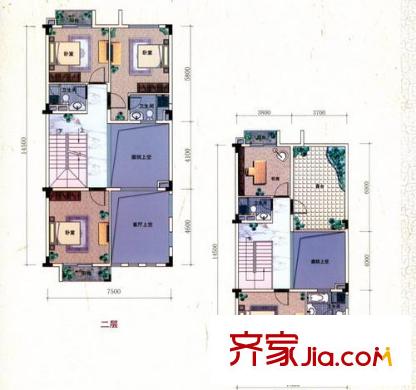 風(fēng)墅連城戶型圖戶型圖 5室2廳3衛(wèi)1廚