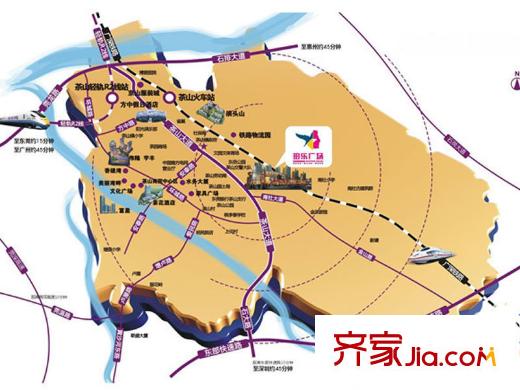 珀樂廣場交通圖