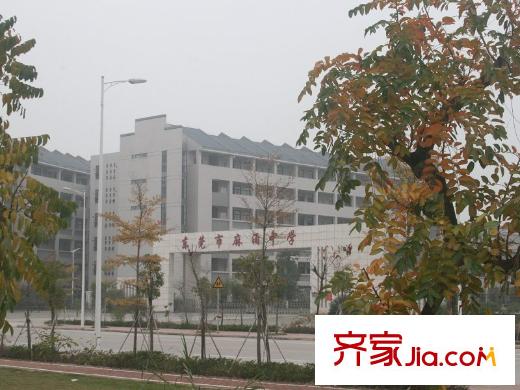 信鴻熙岸花園馬路之隔麻涌中學(xué)