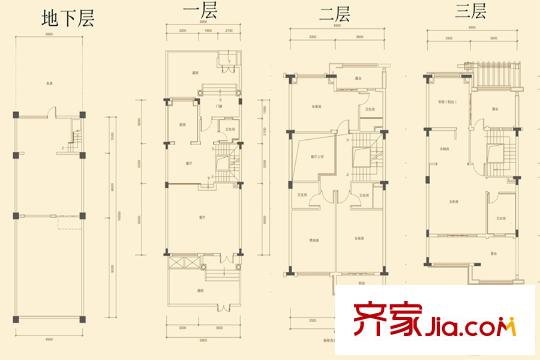 佳兆業(yè)御龍山御云墅（310-365平方米） 4室3廳5衛(wèi)1廚