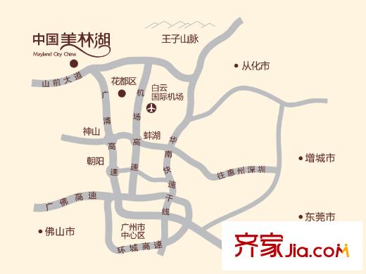 中國美林湖區(qū)位圖