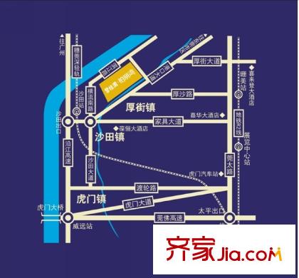 碧桂園柏麗灣別墅交通圖區(qū)位示意圖
