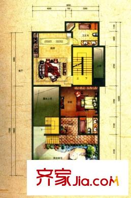 葡萄莊園聯(lián)排羅曼尼莊二層 4室4廳4衛(wèi)3廚