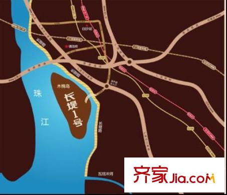 長堤1號交通圖