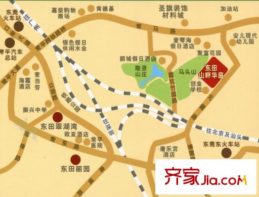 東田山畔華庭示意圖