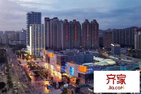 東城萬(wàn)達(dá)廣場(chǎng)小區(qū)外立面（（夜景）圖（2015-5-8）