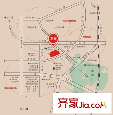 君御旗峰豪園交通位置圖