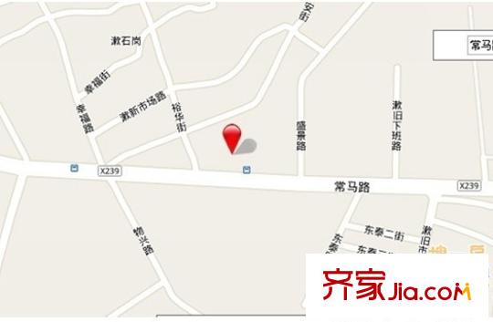 東田山畔華庭交通圖
