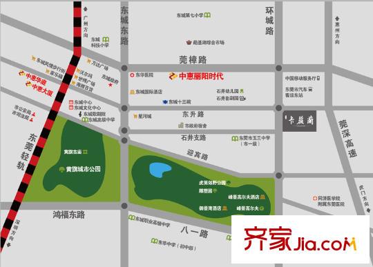 中惠卡麗蘭交通圖