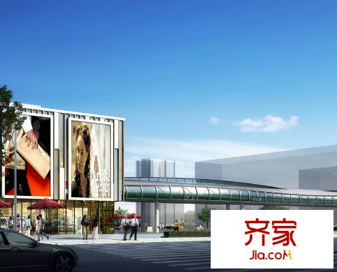 卓越時(shí)代廣場(chǎng)商業(yè)街外景（2013-12-20）