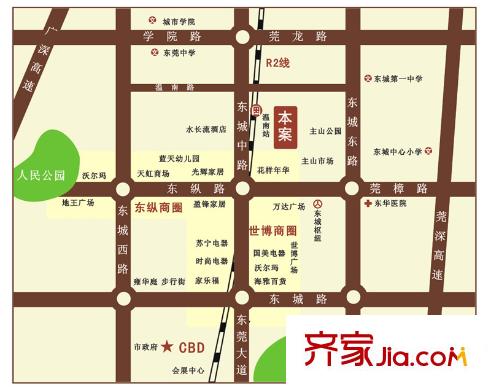 格蘭名筑區(qū)位圖
