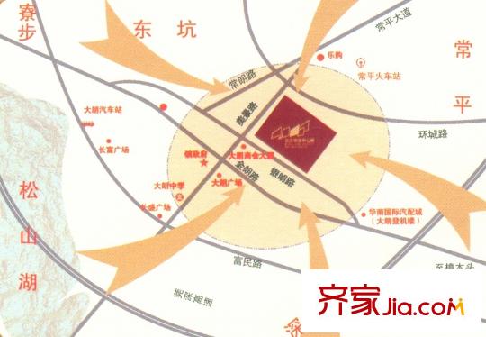 東方銀座中心城御廷交通圖