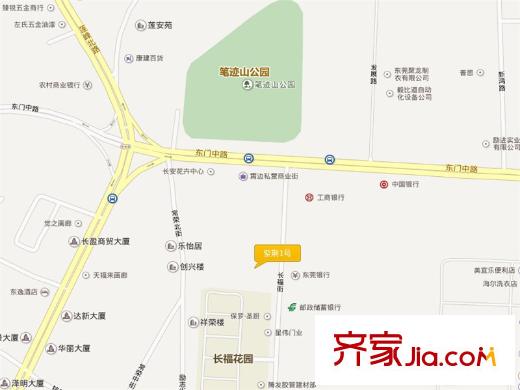 紫荊1號(hào)項(xiàng)目位置地圖