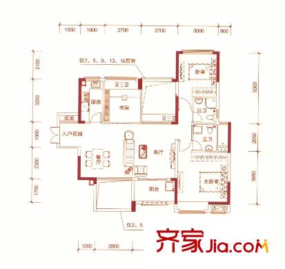 東方銀座中心城御廷菁英星座（一期已售完） 3室2廳2衛(wèi)