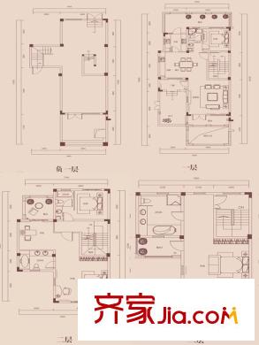 盈濱半島別墅B戶型 5室2廳4衛(wèi)1廚