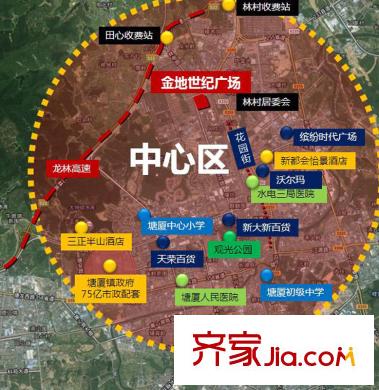金地?仟百匯區(qū)位圖