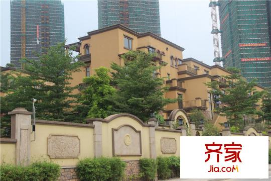 紫檀山別墅、洋房遠觀圖（2015-9-21）