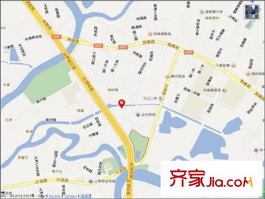 信鴻瀾岸交通圖