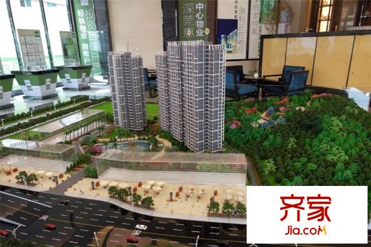 東江花園倚山居沙盤樓棟外立面（2015-11-2）