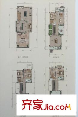 振業(yè)松湖雅苑10棟01、04戶型圖 4室4廳4衛(wèi)1廚