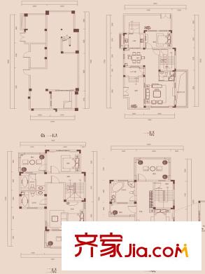 盈濱半島別墅J、P戶型 4室2廳4衛(wèi)1廚