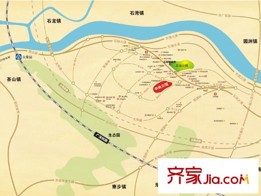 中央公館交通區(qū)位圖