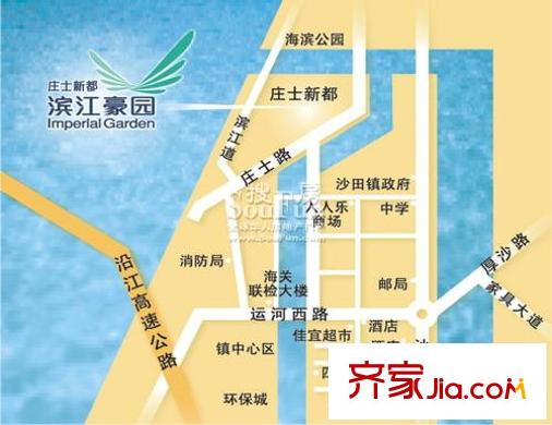 濱江豪園交通圖