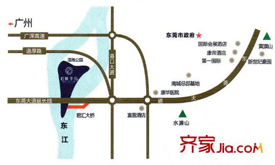 新世紀(jì)君匯半島區(qū)位圖