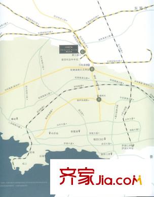 金地湖山大境交通圖