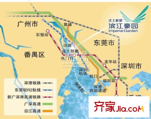 濱江豪園交通圖