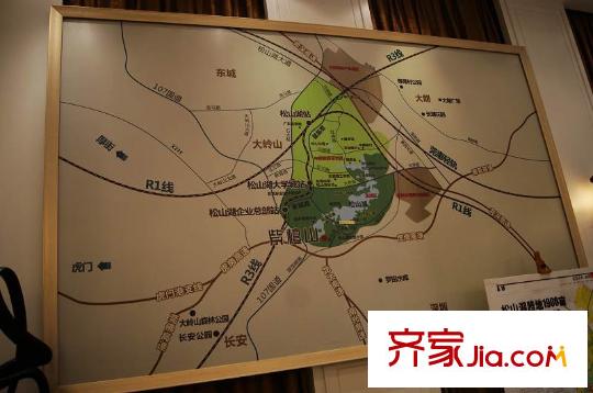 紫檀山交通示意圖