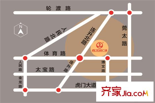 虎門萬達(dá)廣場(chǎng)交通圖