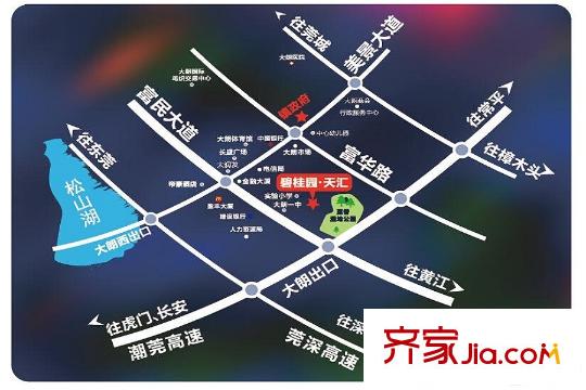 碧桂園天匯交通圖