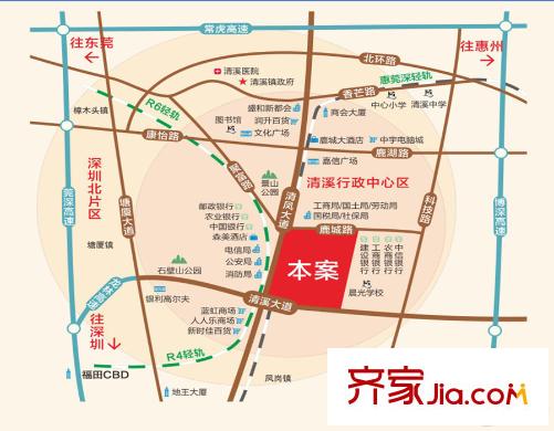 南峰華桂園區(qū)位圖