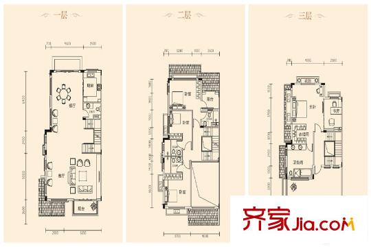 南峰華桂園雙拼B2戶型圖 5室2廳5衛(wèi)1廚