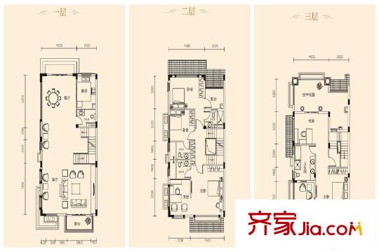 南峰華桂園四拼C2戶型圖 5室2廳5衛(wèi)1廚