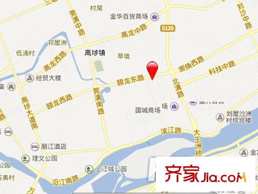 新世紀頤龍灣別墅交通圖東莞  