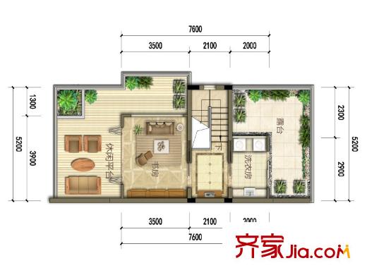 南部灣萬科城和院別墅四層 4室2廳4衛(wèi)1廚
