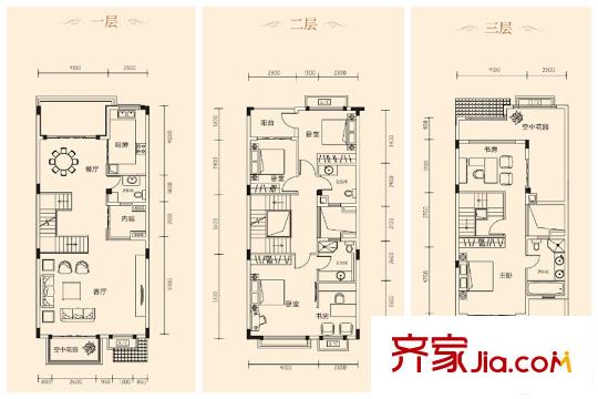 南峰華桂園四拼D2戶型圖 5室2廳5衛(wèi)1廚