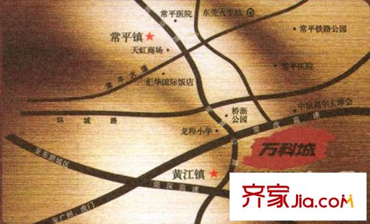 萬科城六期琥珀郡交通圖交通示意圖