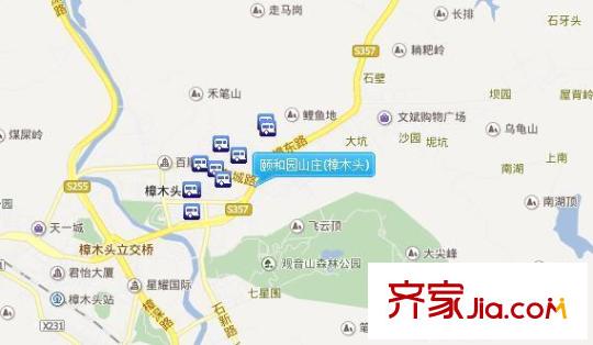 頤和園山莊(樟木頭)交通圖  