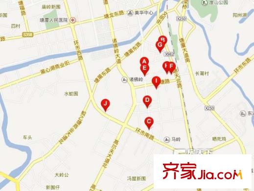 塘廈振興圍交通圖 