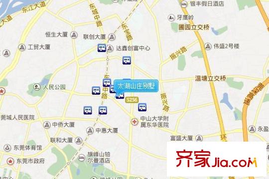 太湖山莊別墅交通圖 