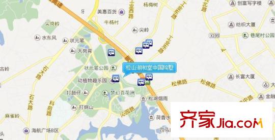 松山湖和堂中國院墅交通圖 